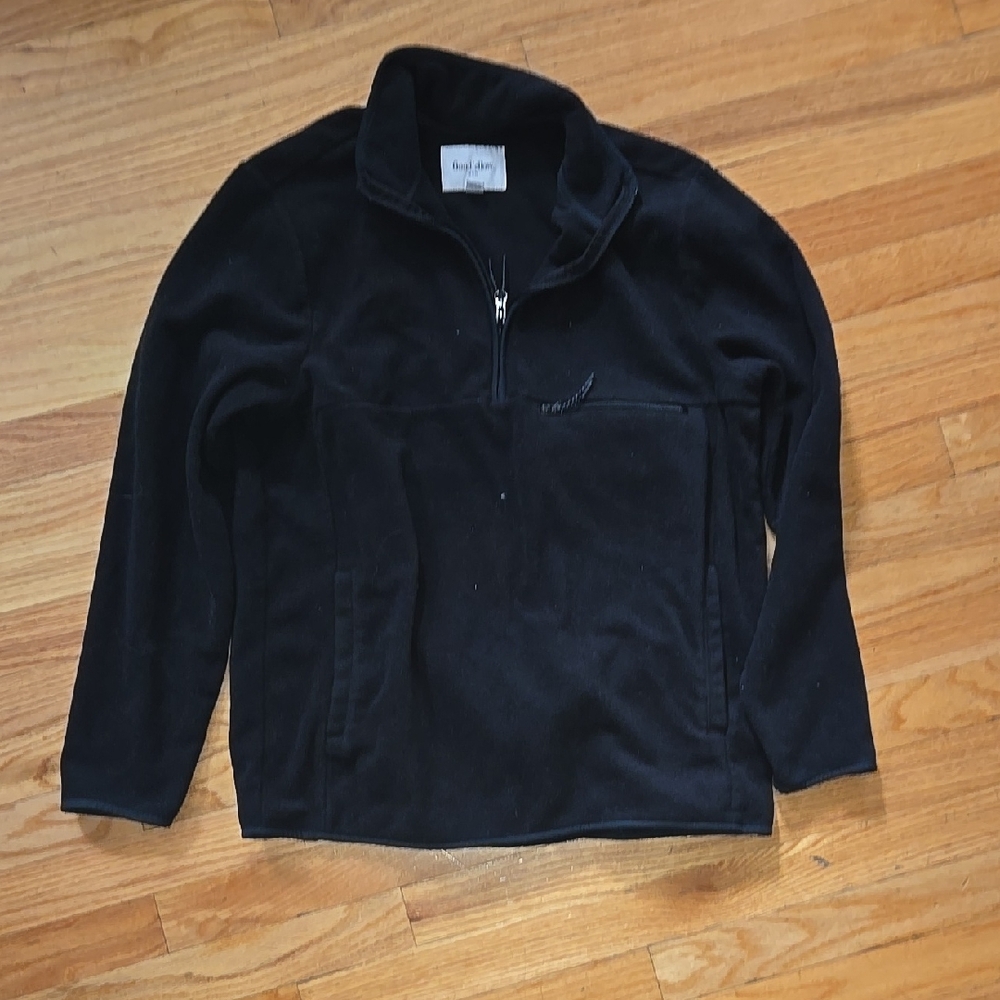 Goodfellow & Co Black Fleece Quarter-Zip Pullover